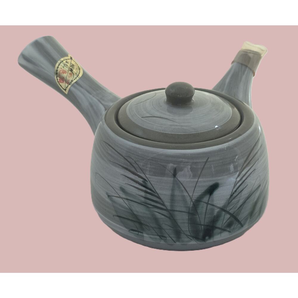Teapot-Tokoname Kyusu Deep Steamed Sencha Signed Kohō New w/ Sticker